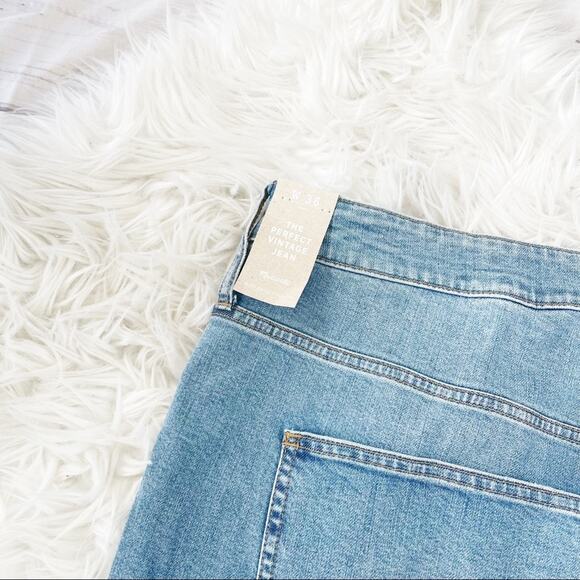 Madewell Women's Vintage Wash Raw Hem Light Faded‎ Jeans Five Pocket Size 36 - Picture 4 of 6